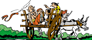 Five Men in a Cart 
